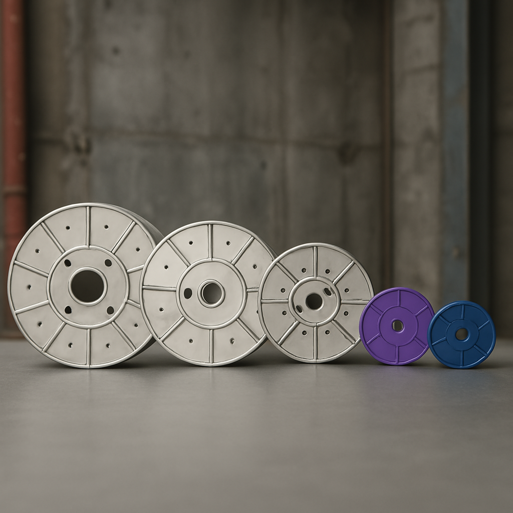 6 inch metal spool